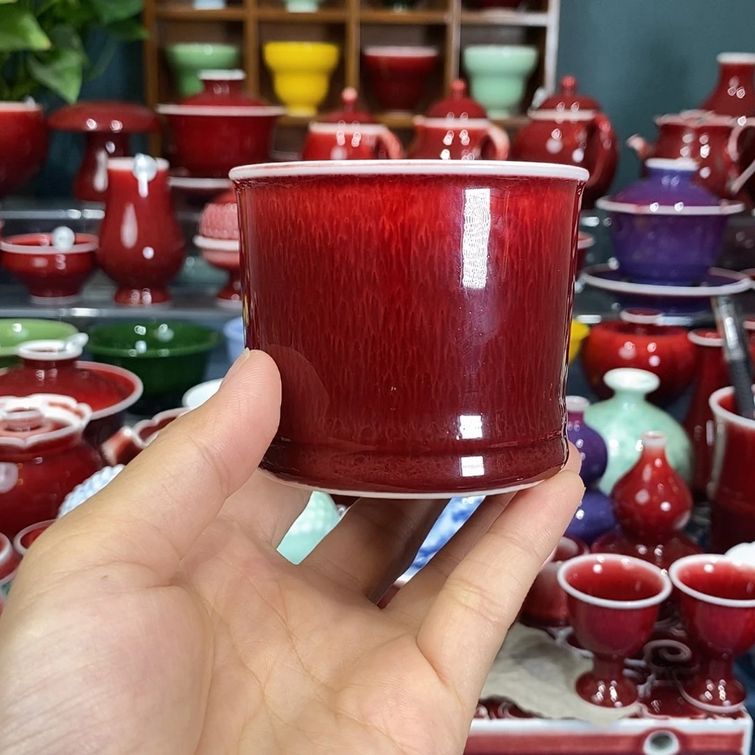 景德镇浅行郎红手工，福利微瑕