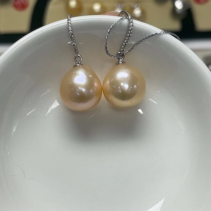 耳饰淡水珍珠银S925镶嵌淡水珍珠 12-13mm 56