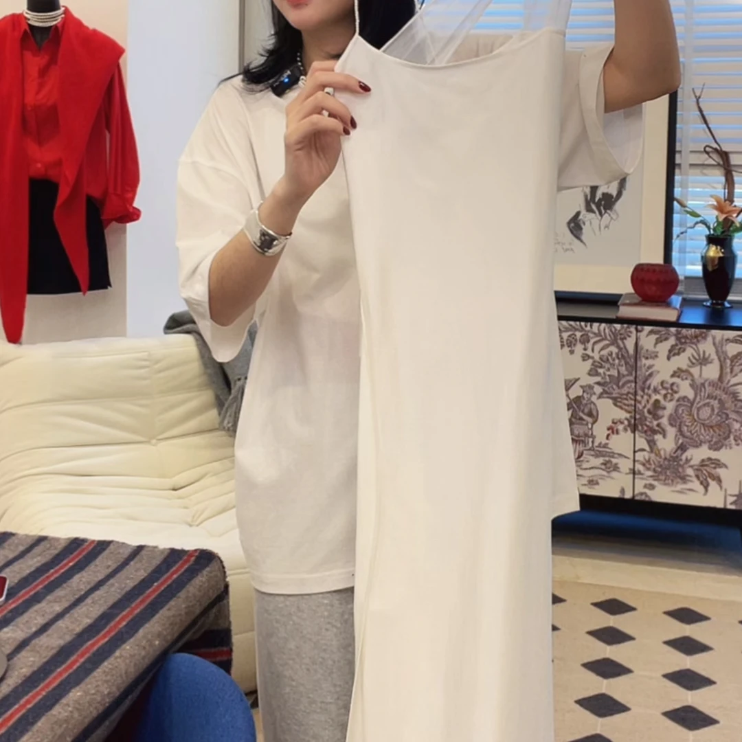 【XILA】桑蚕丝交织高级感显瘦吊带连衣裙