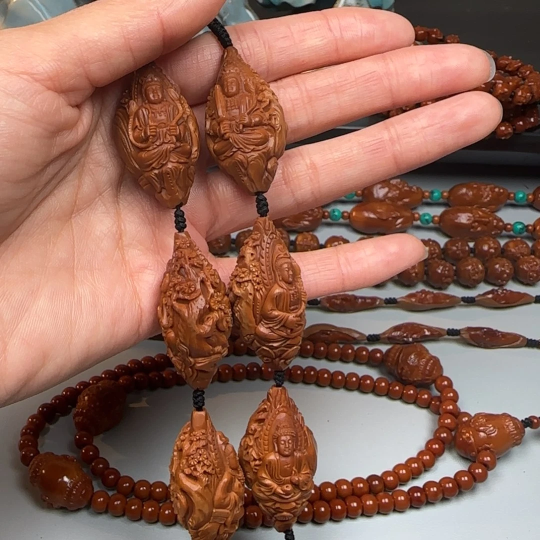 橄榄核手串/手链小**北2.1尺寸开天辟地手持