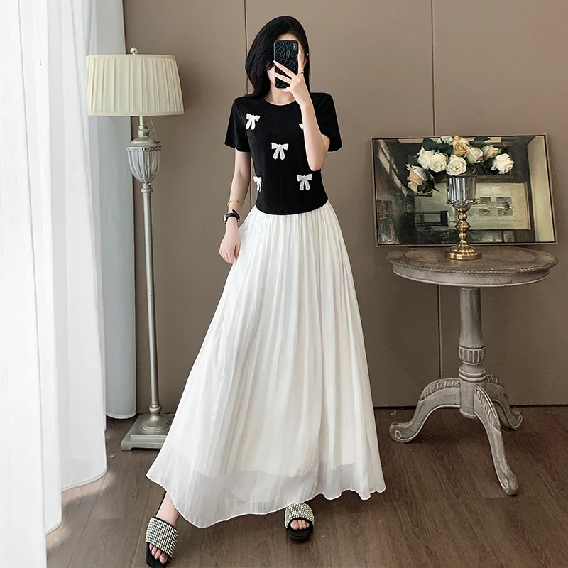 2025新款韩系夏日穿搭一整套时尚裙子套装女简单大方得体独特绝美