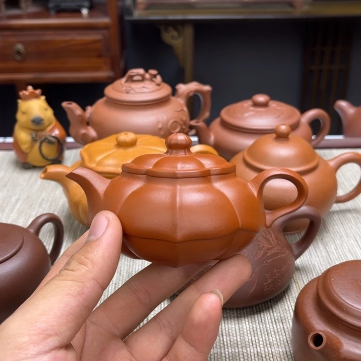 用***2朱泥茶壶容量130毫升