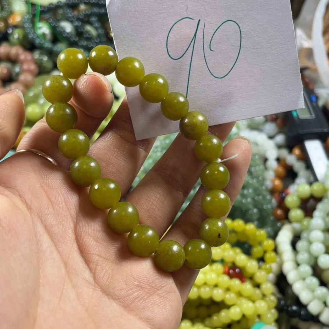 未镶嵌蛇纹石玉手链