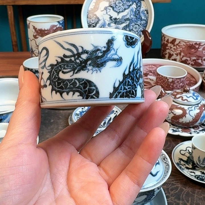 景德镇手工手绘茶具哈哈哈哈