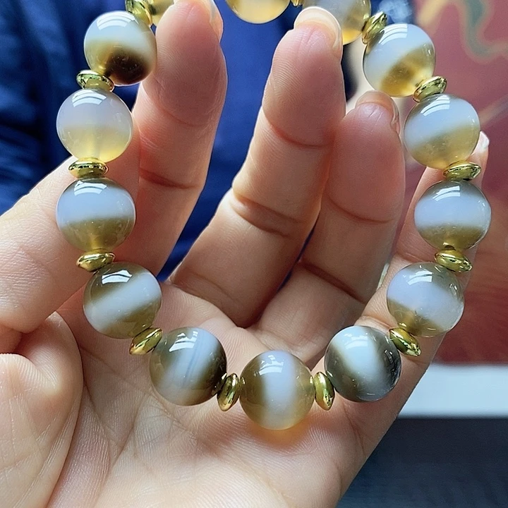 玛瑙/玉髓合金颈饰