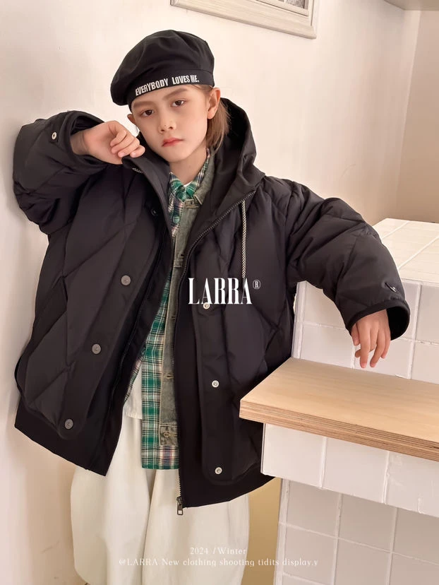 【099】新国标90白鸭绒高端品牌2024冬新款韩系潮款男童羽绒服保暖