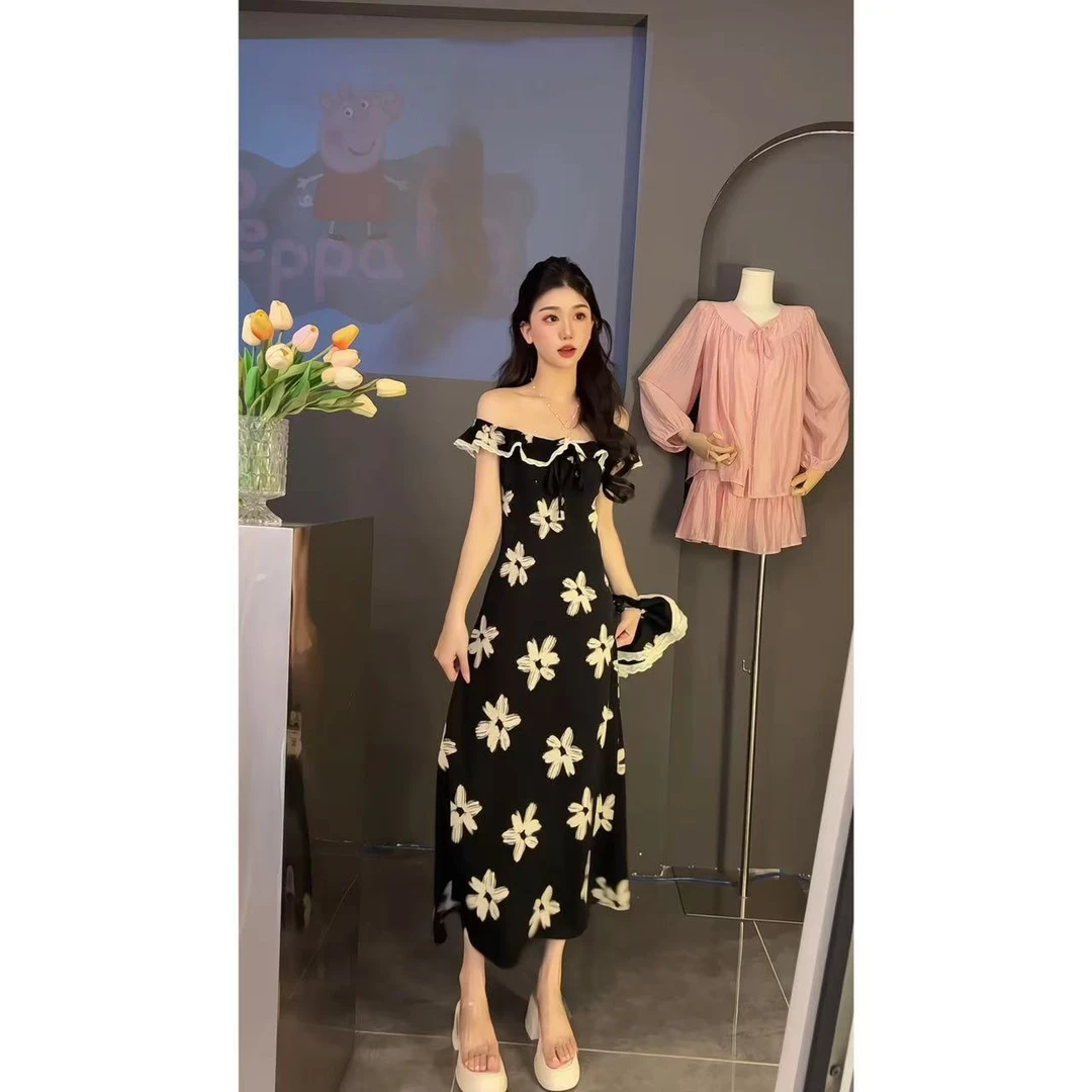 【春晓语蝶】两穿连衣裙裙女松弛气质度假绝美连衣裙