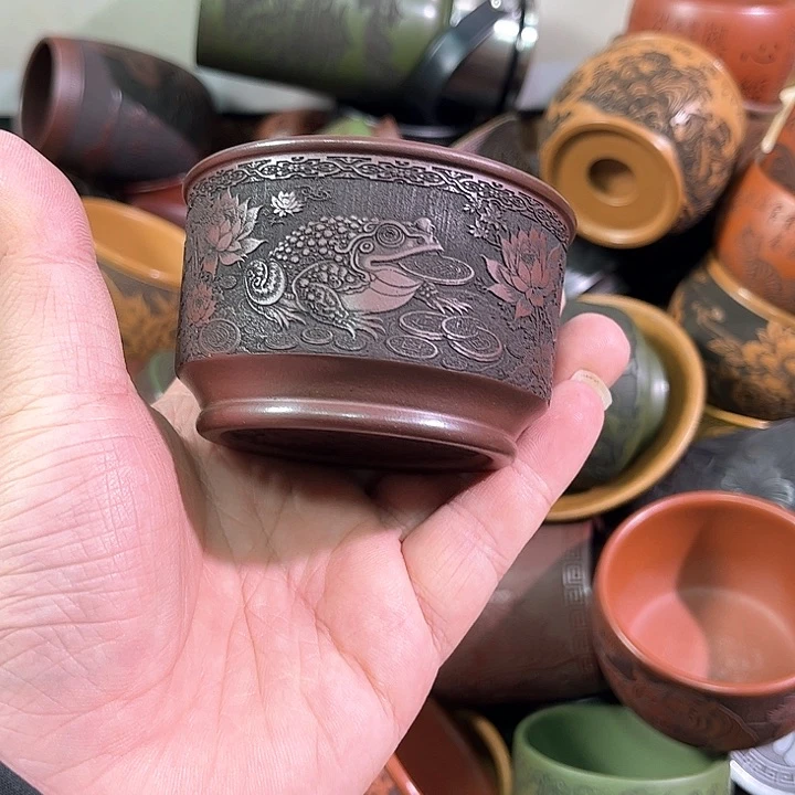 茶杯紫砂全手工紫砂主人杯