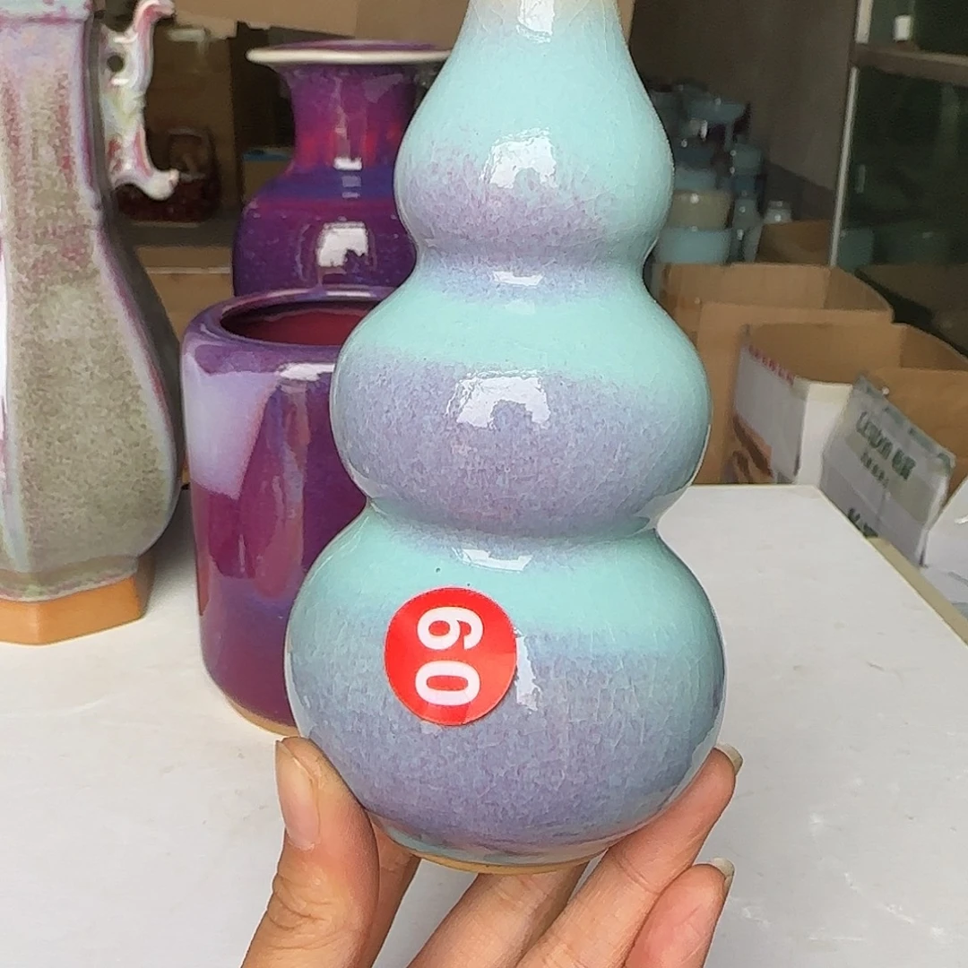 陶摆件郑家钧窑微瑕
