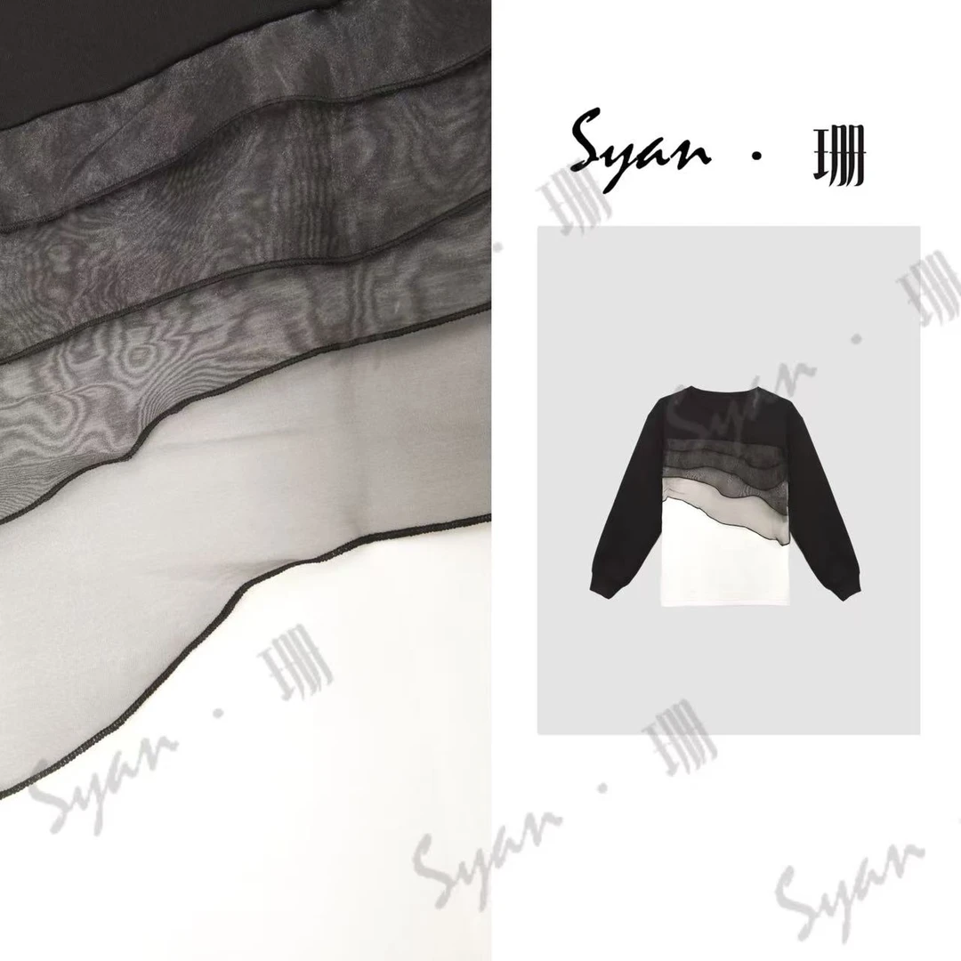 Syan【神采飞扬】秋季新款时尚百搭小众休闲轻奢潮流设计感小众卫衣