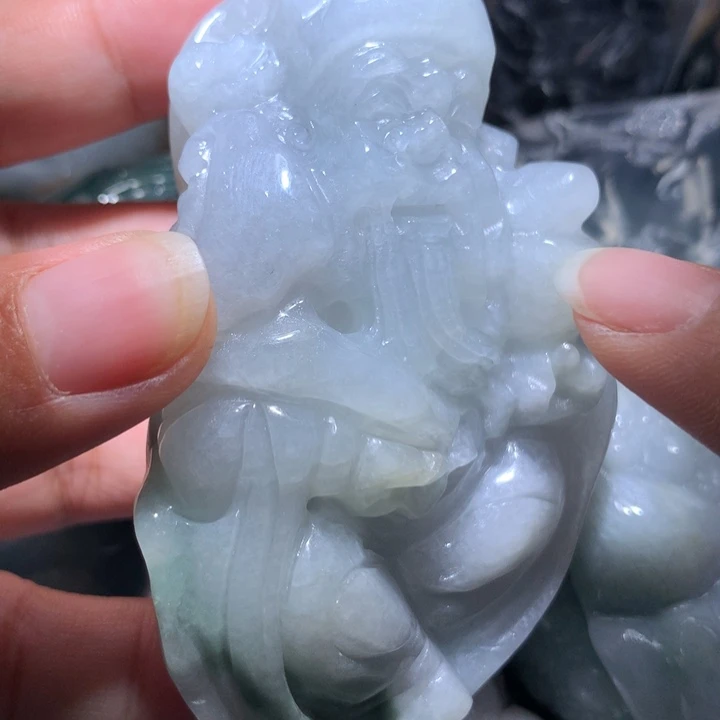 翡翠未镶嵌颈饰保真天然A货翡翠