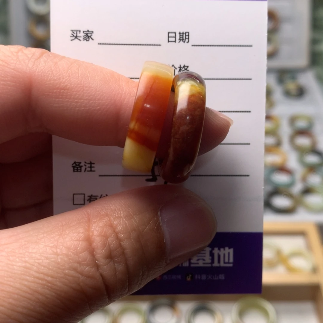 蛇纹石玉戒指未镶嵌迷****餐内径17.3