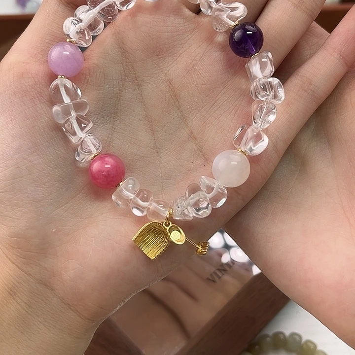 手链水晶未镶嵌白水晶设计款