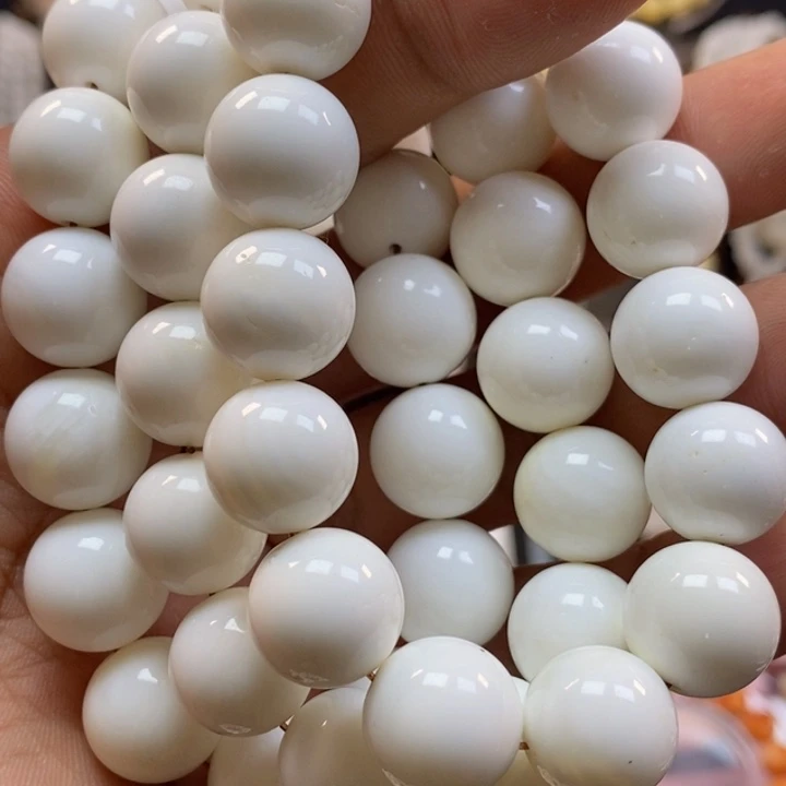 手串/手链贝壳14奶白微虫单圈