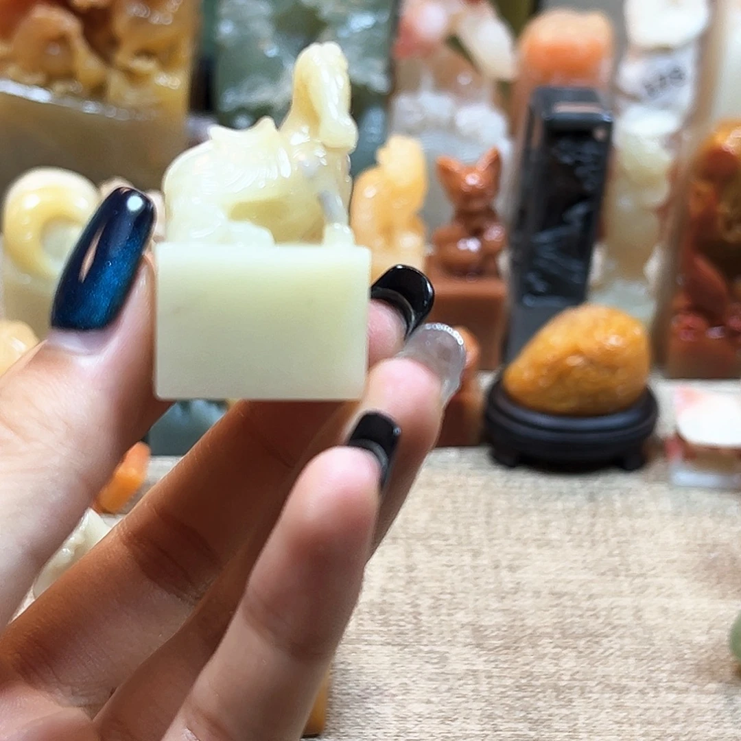 老***运昌化石印石寿山石雕刻包邮包刻