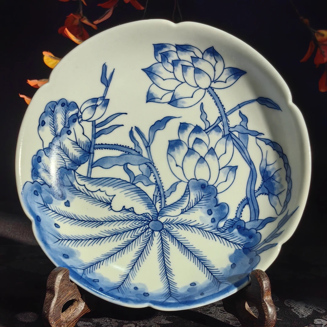 觅纤柴窑 睡莲壶承-16.3厘米  MQ0036