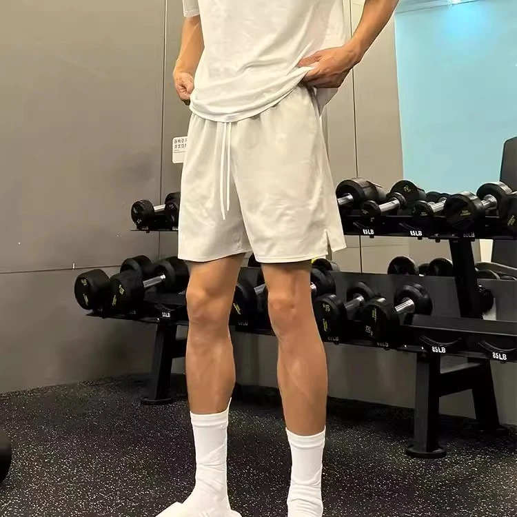 短裤男夏季透气美式健身运动短裤休闲冰丝速干裤子跑步四五分裤子