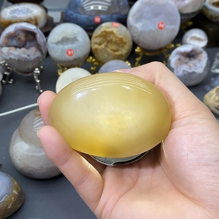 紫晶未镶嵌摆件水胆手把