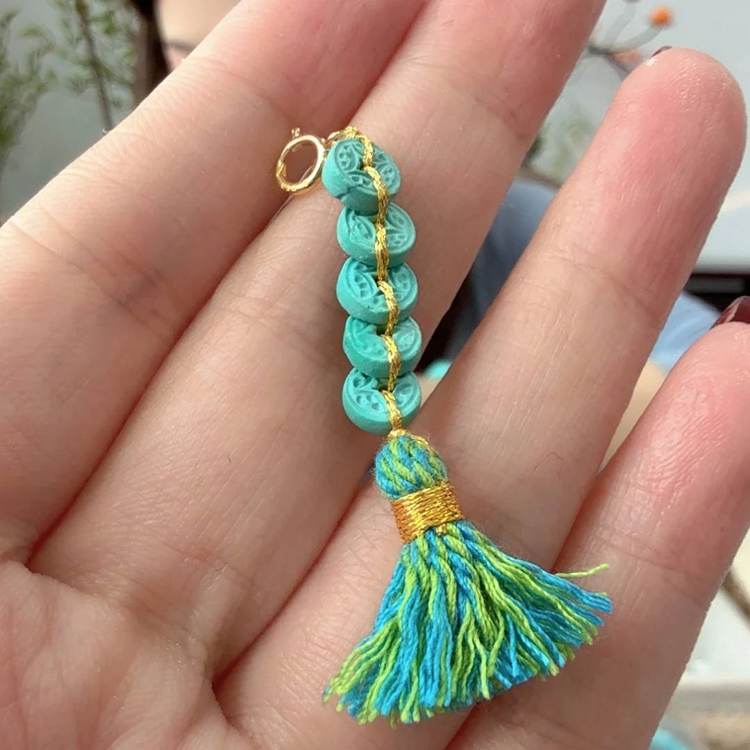 绿松石18K金镶嵌珠宝奇石