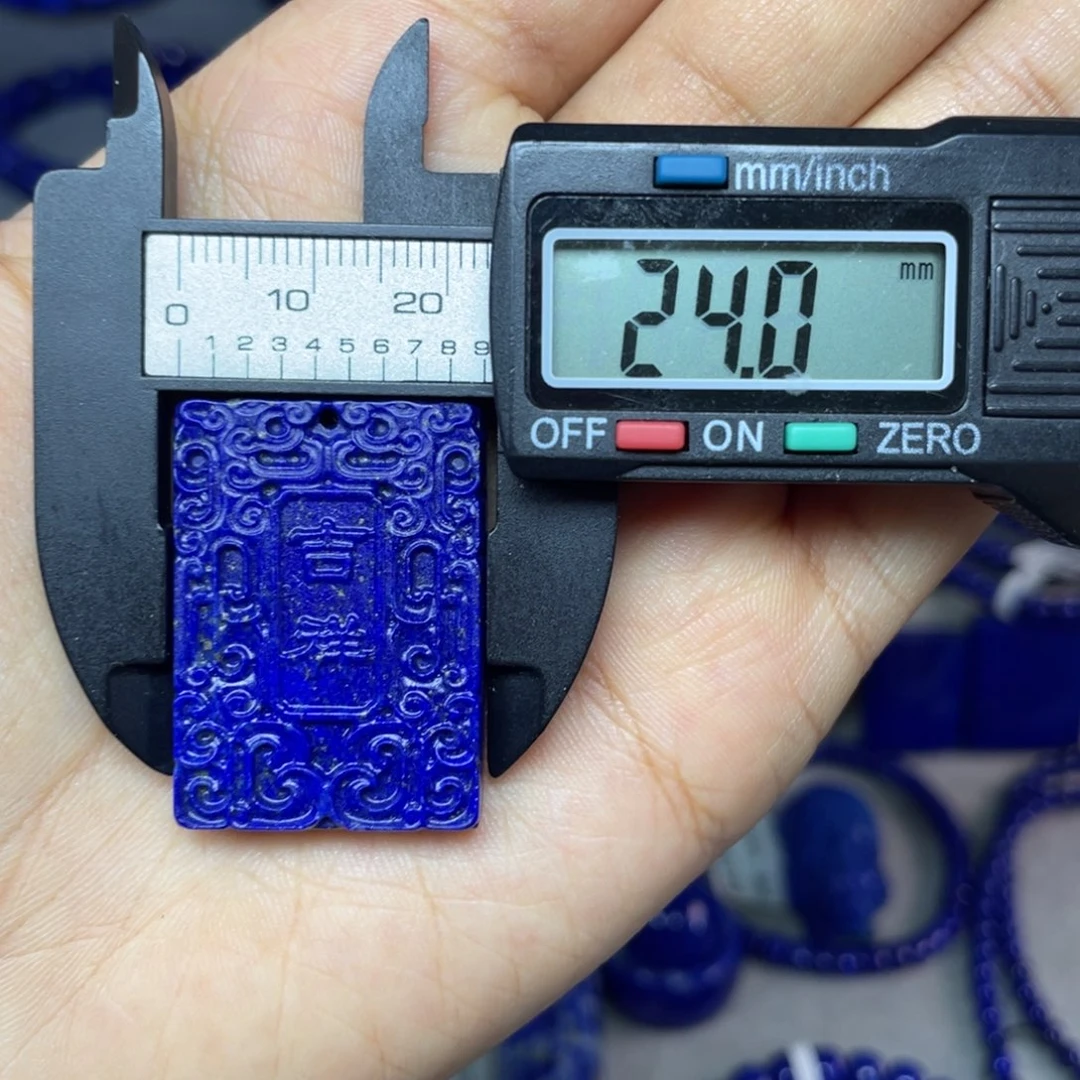 未镶嵌青金石24×33mm哑光无事牌