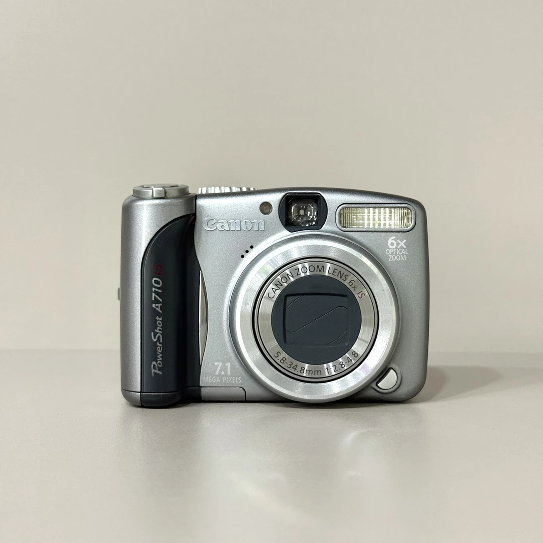 9新 Canon/佳能 A710灰 屏微瑕 710万像素 复古冷白皮 不支持试用
