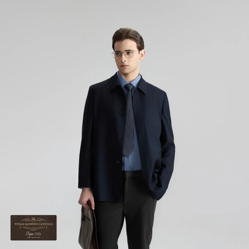 【维达莱VBC进口羊毛面料】男士一手长短款风衣商政休闲四季穿外套