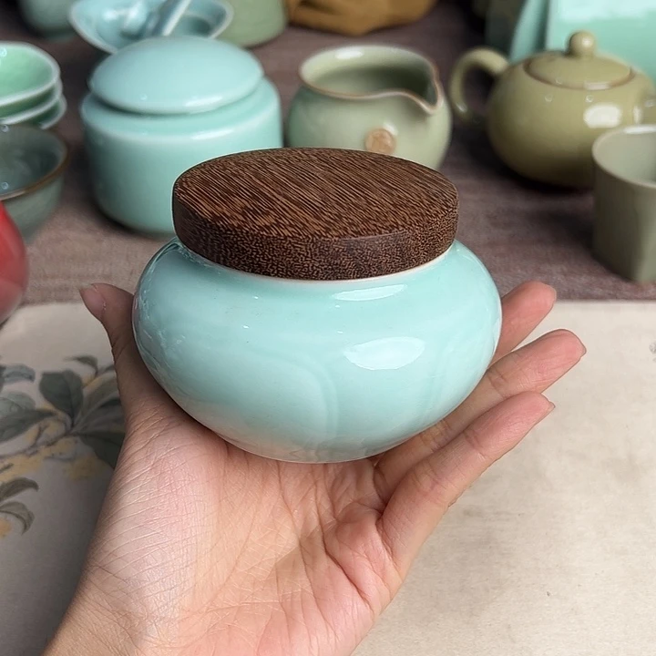 龙泉云间青瓷小米茶器