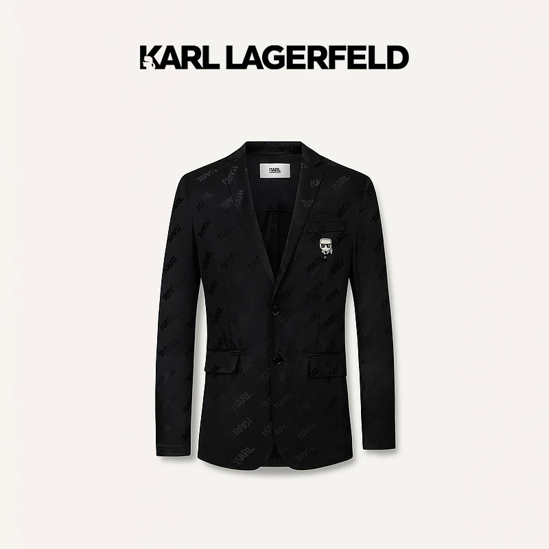 【官方男装】KARL LAGERFELD卡尔拉格斐新钉珠西服M26X3953