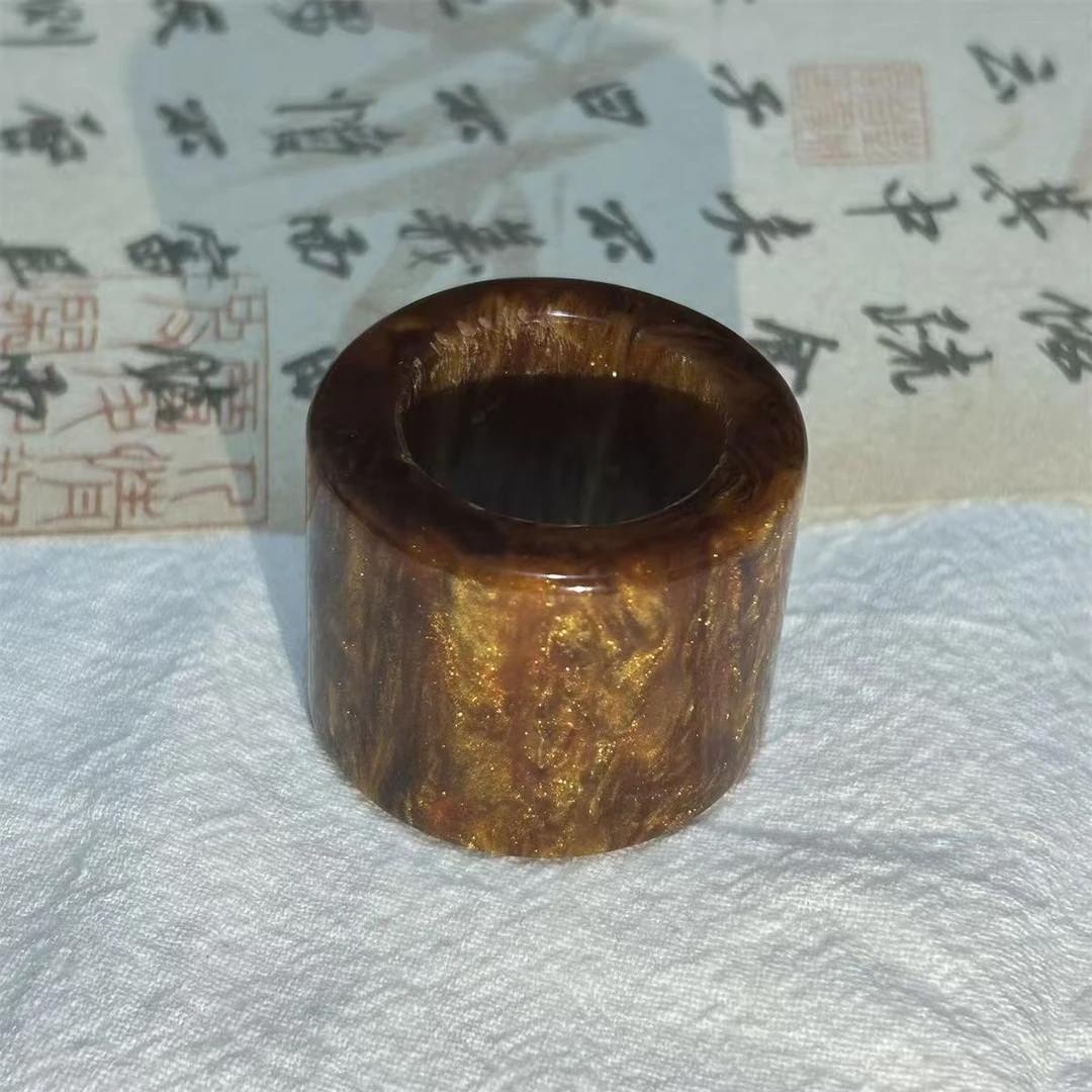 YW 一类精品 金丝楠 扳指 无礼盒