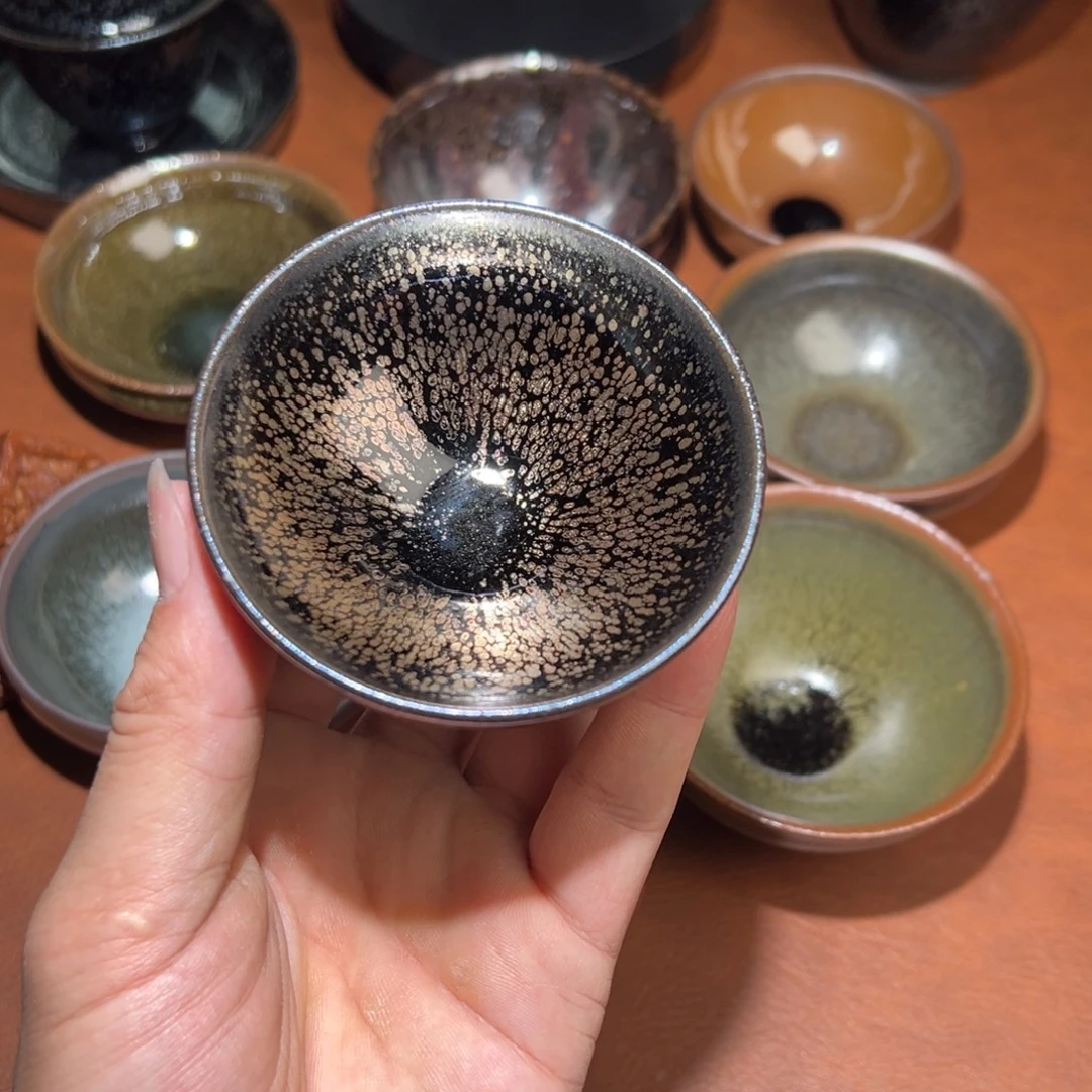 茶盏金油滴茶盏电烧建窑建盏