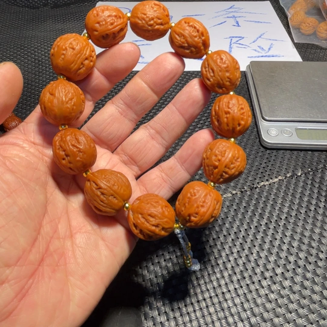 文玩核桃手串红桃♥️20