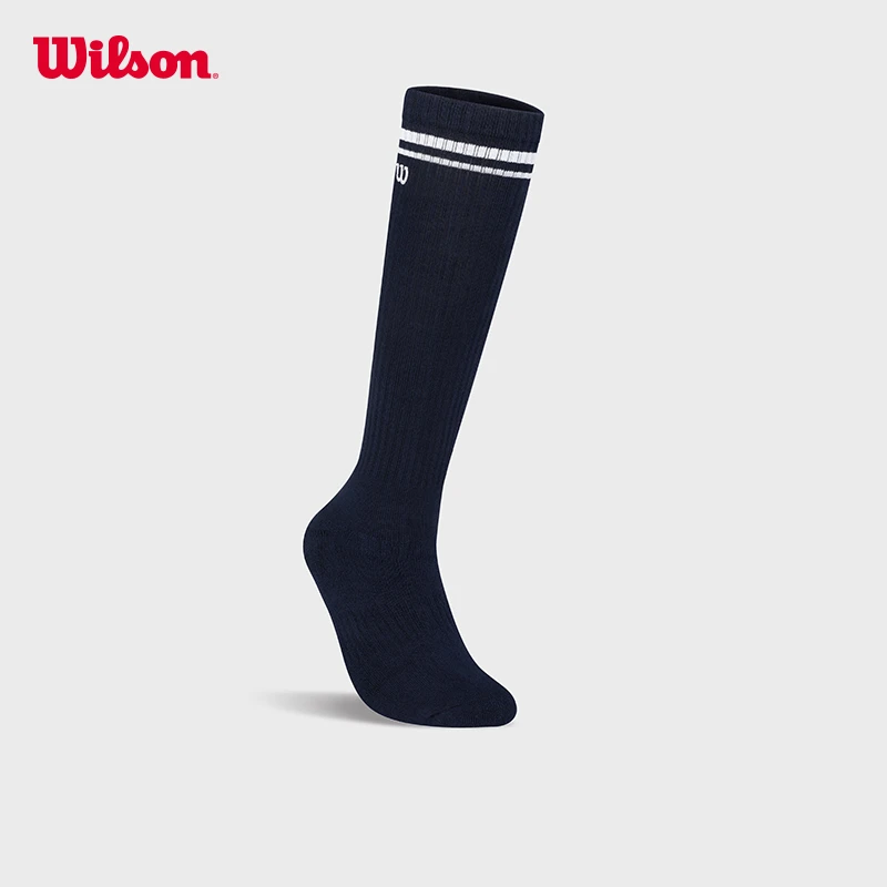 Wilson威尔胜官方新款中性款运动袜百搭舒适网球及膝袜WU00060