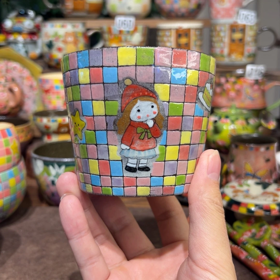 紫砂 景德镇手绘杯微瑕疵品