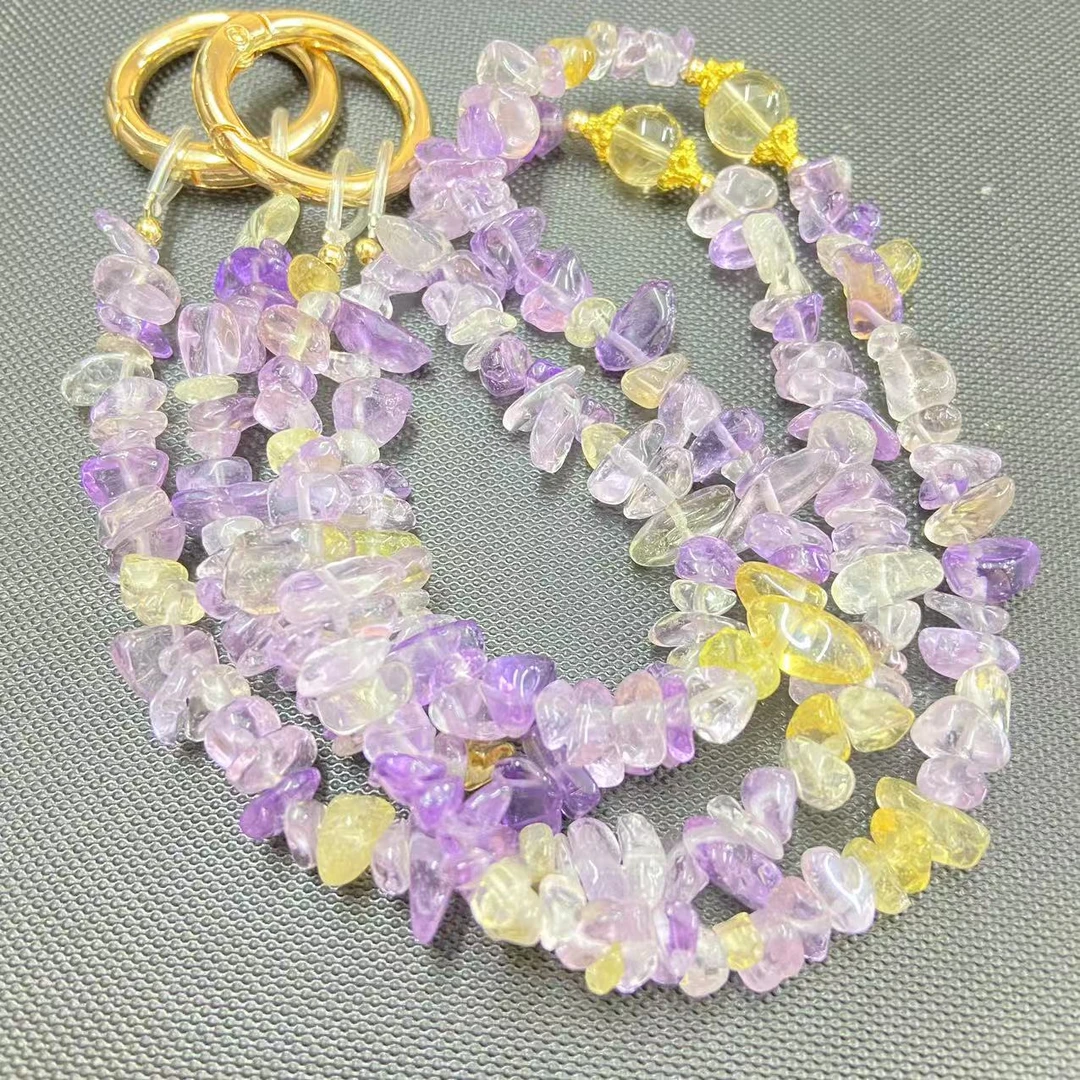 紫黄水晶随型手机链 多样性发其一【SJ0124】