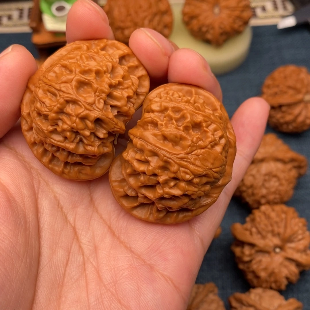 胡***图把件文玩核桃45宫灯全品