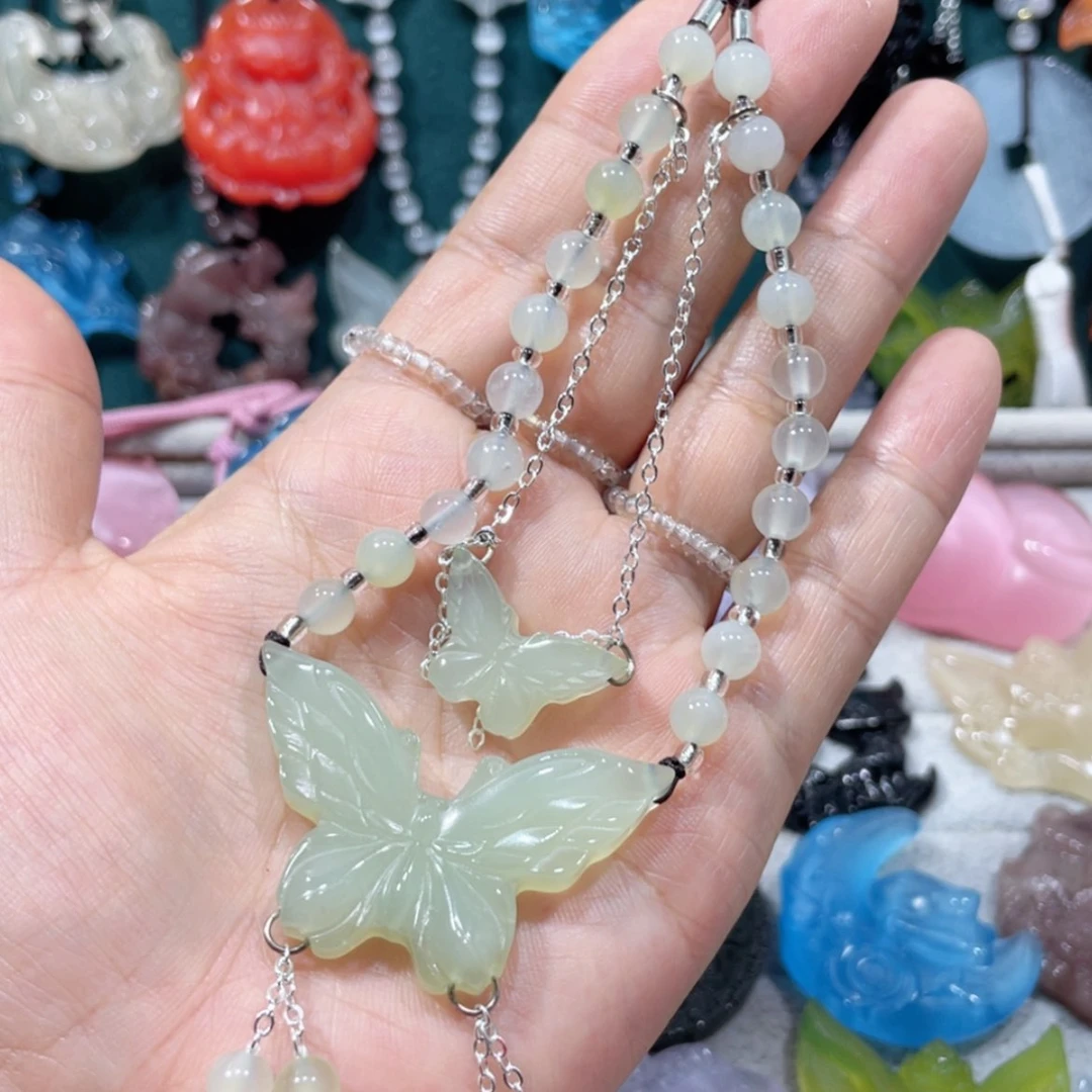 【闪购商品】未镶嵌岫玉颈饰10项链