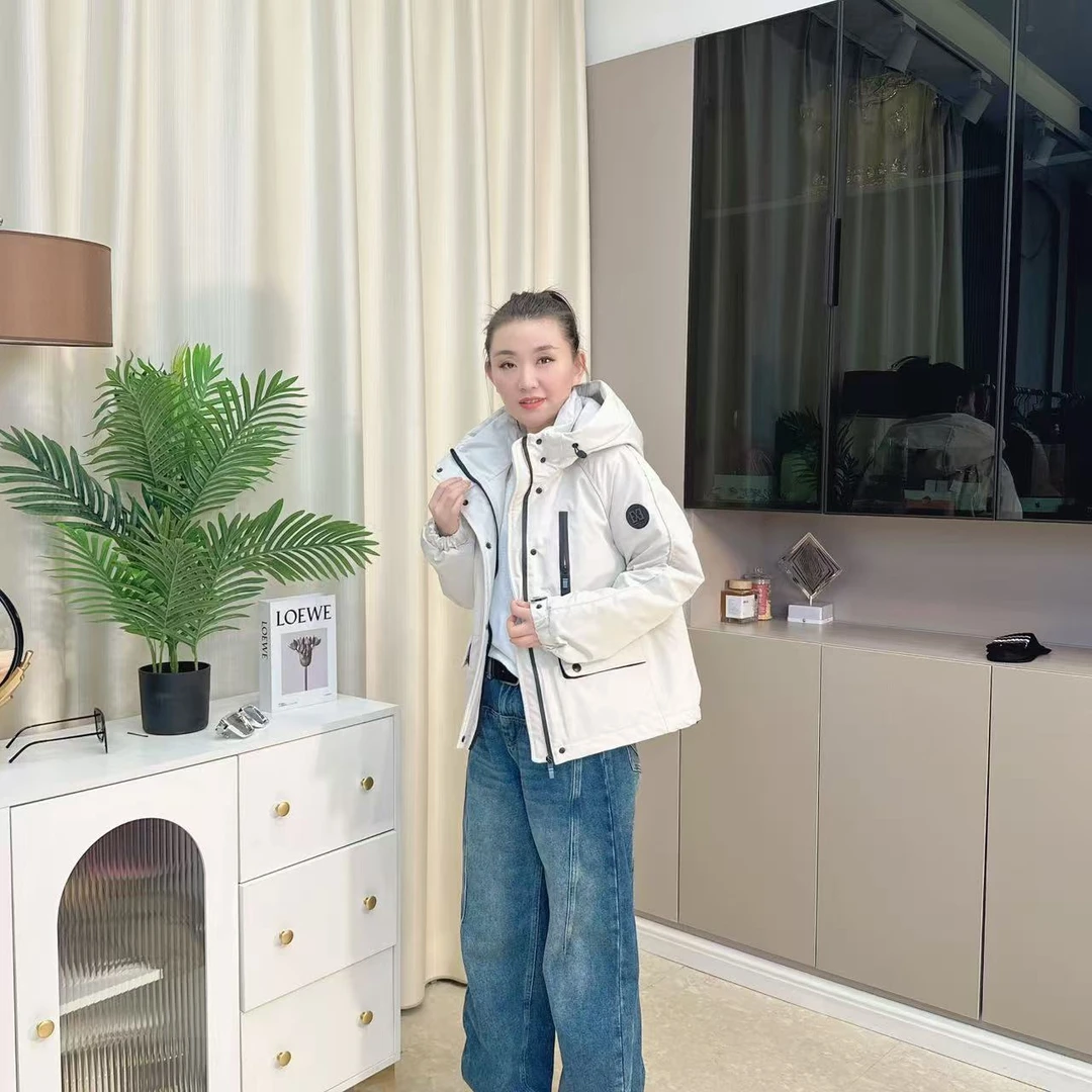 【二婷衣橱】25年新款加厚薄棉洋气糖果色百搭休闲二棉连帽外套897