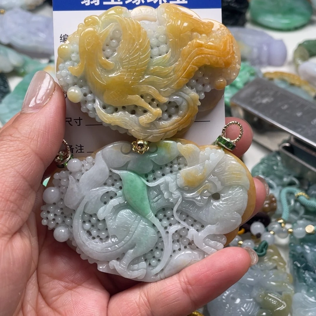 翡翠挂件未镶嵌翡玉缘翡翠挂件