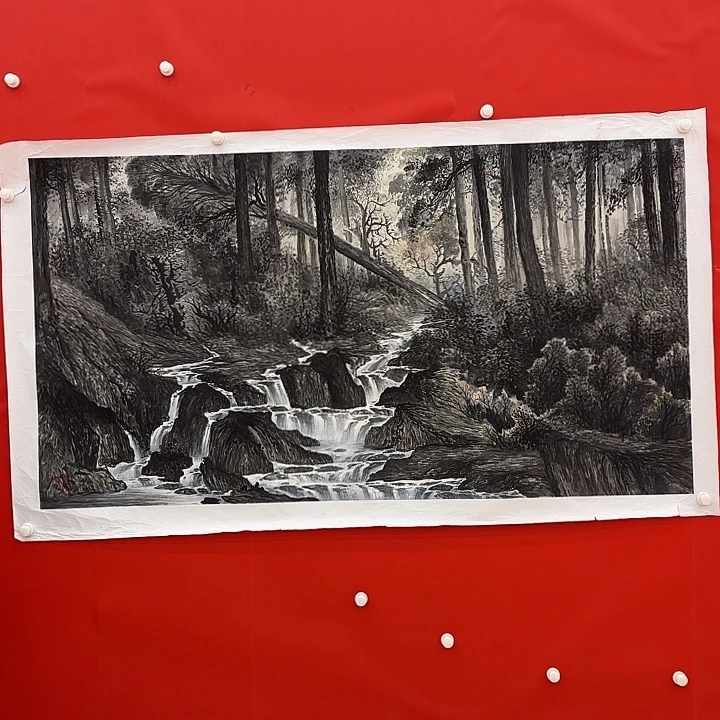 龙***6国画崔晓军老师去伪存真原作