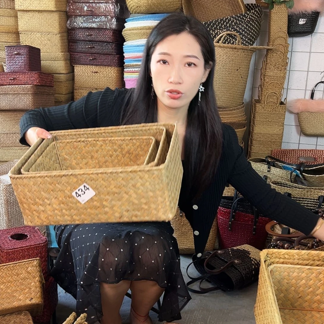 草编草编包/草编收纳盒微瑕疵