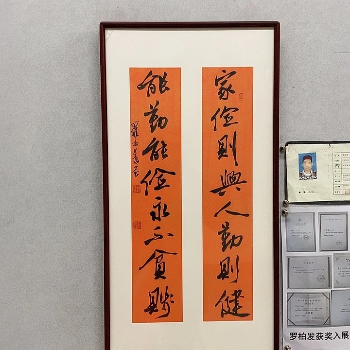 书法罗柏发书法家俭