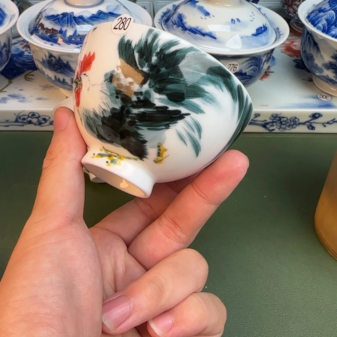 彦祖纯手工手绘茶具280