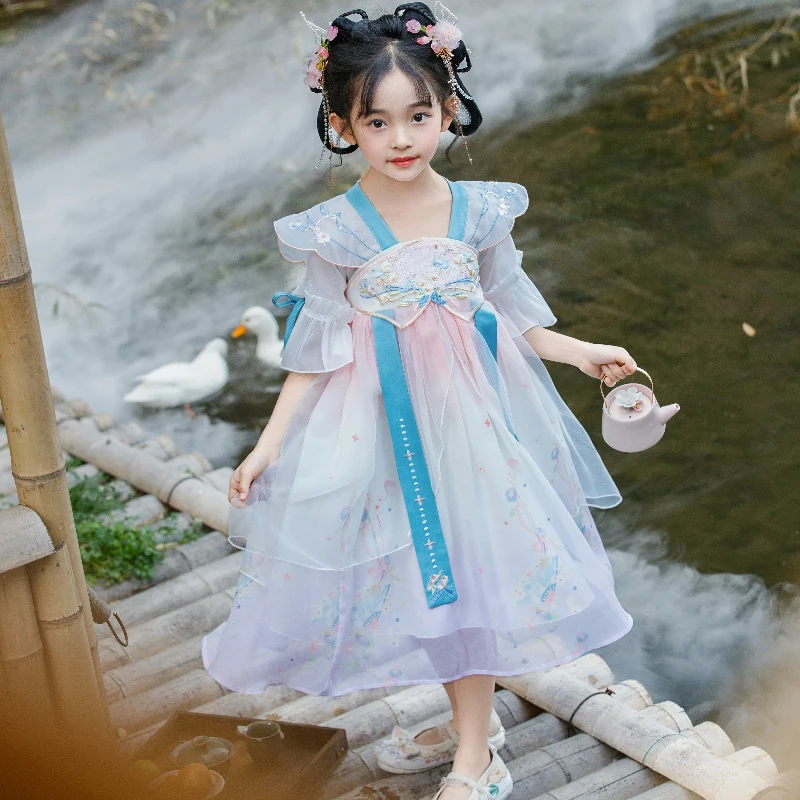 （糯米专属）儿童女孩夏季古风仙气汉服HF048