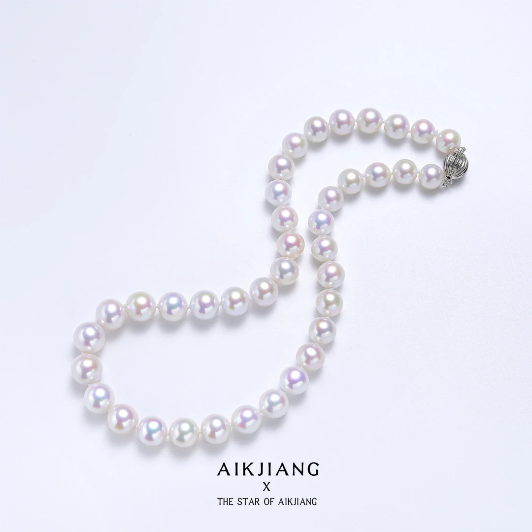 AIKJIANG/爱匠【白总】14K金【爱匠之星 】9-12mm左右珍珠项链百搭