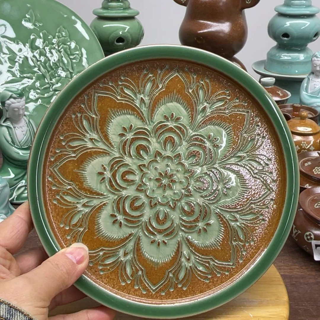 微瑕特价青瓷青瓷17.5