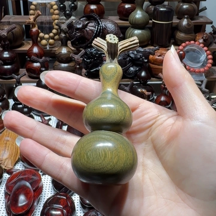 维腊木（绿檀）4.0直径葫芦