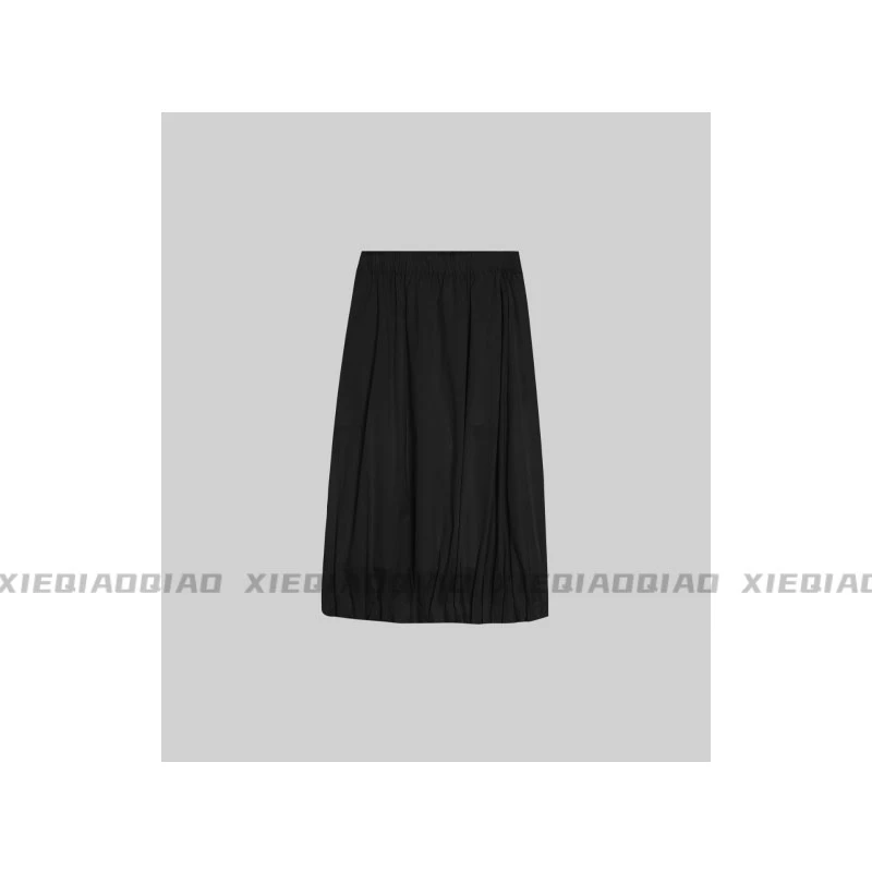 谢荞荞「南浔古镇」春夏新款韩系ins风百褶花苞半身裙