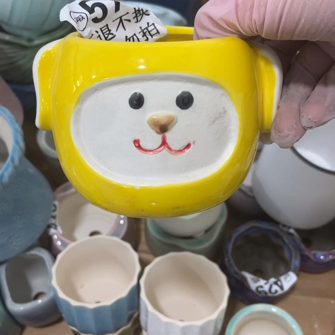 红陶高温陶瓷花盆