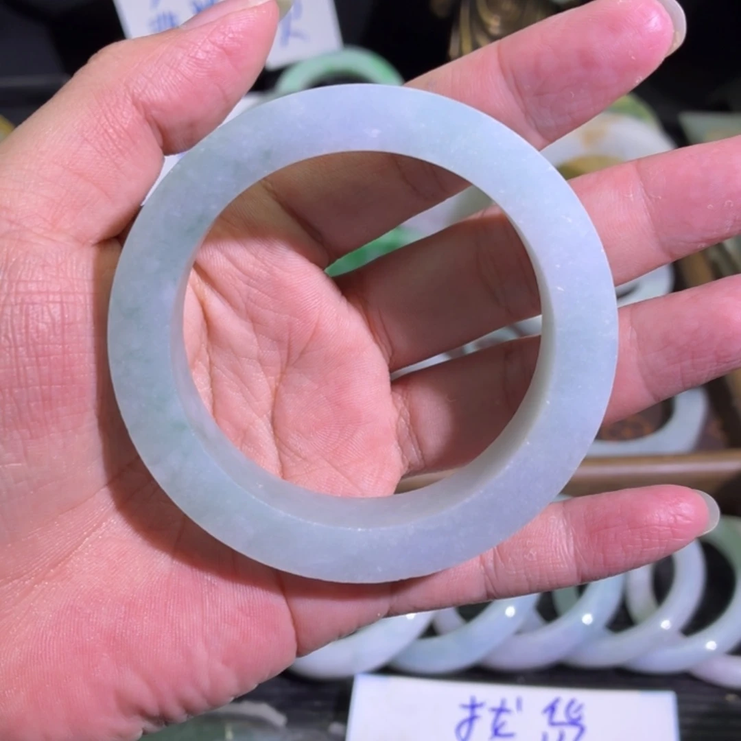 定制翡翠未镶嵌翡翠A货毛胚手镯定制