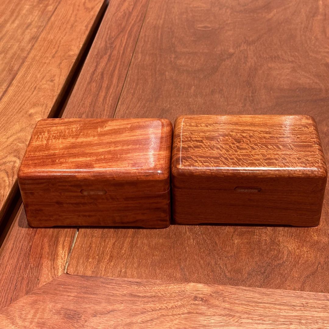 首饰盒/箱 长方形家用复古子阳红缅花·首饰盒创意木质收纳盒